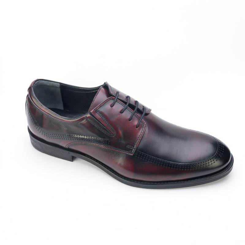 R16652-7353-MR-bordo Туфли муж.кожа-кожа бордовый